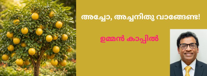  അച്ചോ, അച്ചനിതു വാങ്ങേണ്ട!  -ഉമ്മൻ കാപ്പിൽ