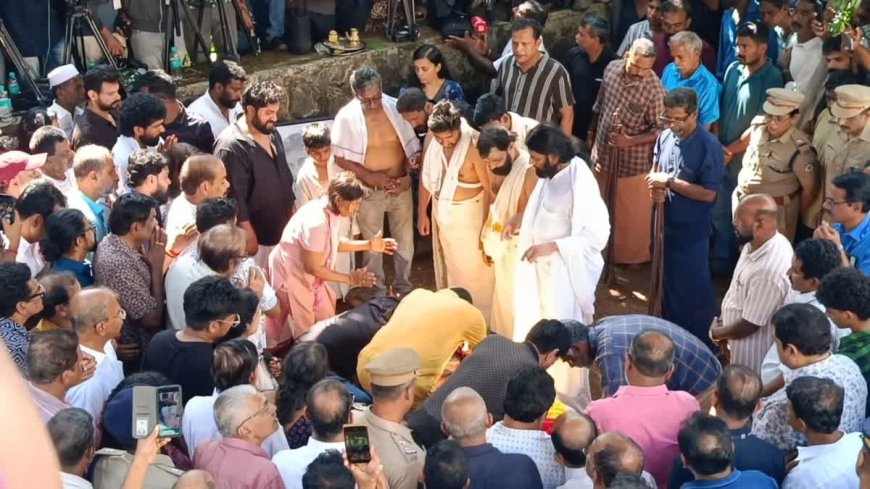 ശ്രീനി ഇനി ഓർമകളിൽ: മലയാളത്തിന്റെ പ്രിയ  ശ്രീനിവാസന് ഔദ്യോഗിക ബഹുമതികളോടെ വിട