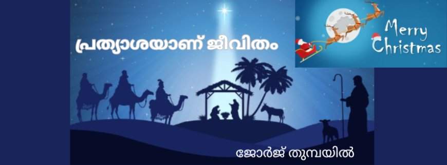 പ്രത്യാശയാണ് ജീവിതം : ജോർജ് തുമ്പയിൽ 