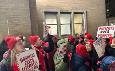 ജോലിഭാരം കുറയ്ക്കണം, നഴ്‌സുമാരുടെ ക്ഷാമം പരിഹരിക്കണം; ന്യൂയോർക്കിൽ നഴ്‌സുമാർ സമരത്തിൽ