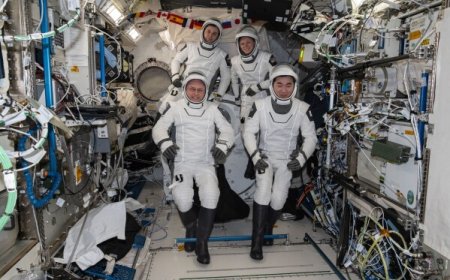 Astronauts splash down to Earth after medical evacuation from space station