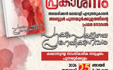 അബ്ദുൾ പുന്നയൂർക്കുളത്തിന്റെ 'പറക്കും പക്ഷിയെ പ്രണയിക്കുന്നവർ ' പ്രകാശിതമാകുന്നു
