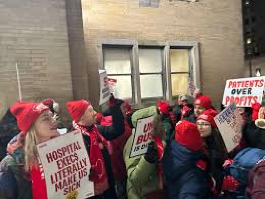 ജോലിഭാരം കുറയ്ക്കണം, നഴ്‌സുമാരുടെ ക്ഷാമം പരിഹരിക്കണം; ന്യൂയോർക്കിൽ നഴ്‌സുമാർ സമരത്തിൽ