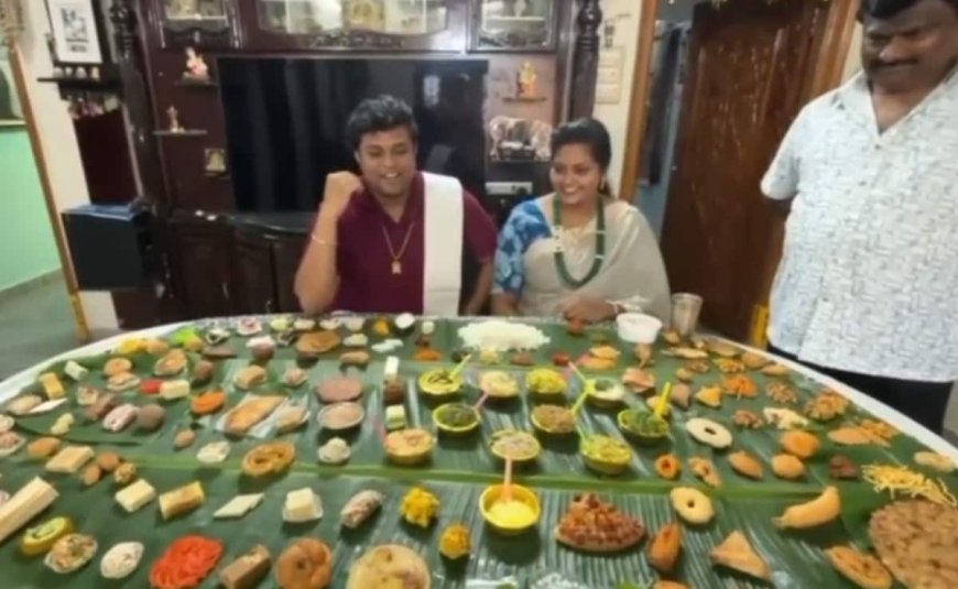 Andhra family throws grand Sankranti feast for son-in-law with 158 delicious treats