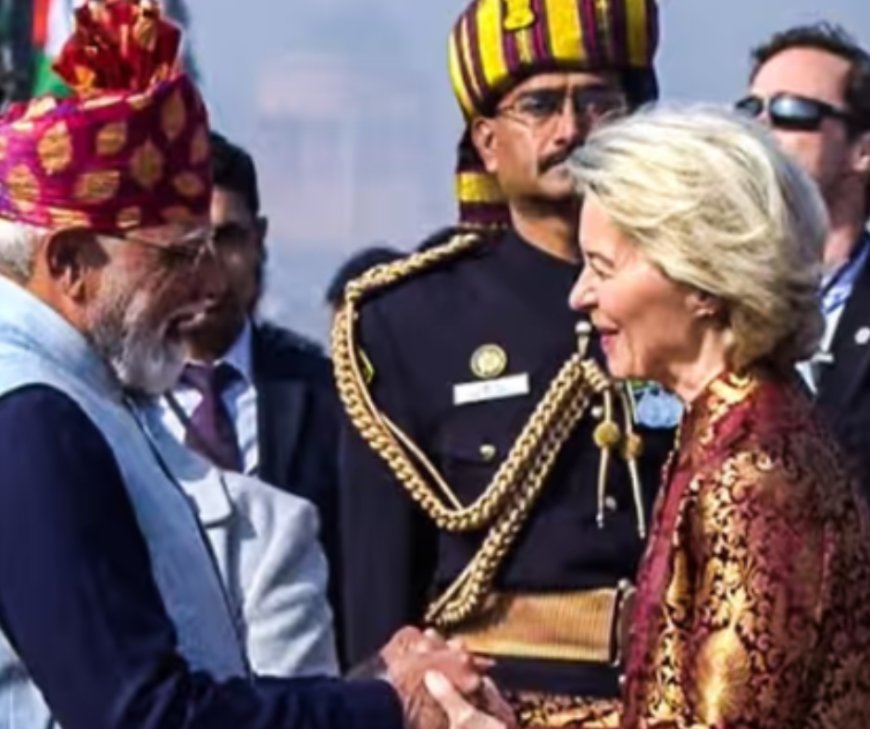 റിപ്പബ്ലിക് ദിനത്തിൽ ശ്രദ്ധാകേന്ദ്രമായി യൂറോപ്യൻ കമ്മീഷൻ അധ്യക്ഷ: ഇന്ത്യൻ പരമ്പരാഗത വസ്ത്രത്തിൽ തിളങ്ങി ഉർസുല