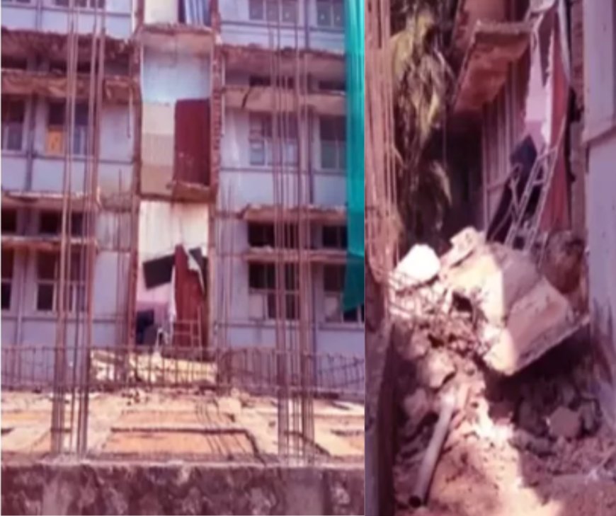 കോട്ടയം മെഡിക്കൽ കോളജിൽ  കോൺക്രീറ്റ് പാളി തകർന്നു വീണ് തൊഴിലാളിക്ക് പരുക്ക്