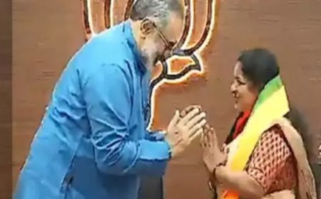 കഴിഞ്ഞ തിരഞ്ഞെടുപ്പില്‍ കൊട്ടാരക്കരയിലെ കോണ്‍ഗ്രസ് സ്ഥാനാര്‍ത്ഥി: ആര്‍ രശ്മി ബി ജെ പിയിൽ ചേർന്നു; രാജീവ് ചന്ദ്രശേഖറില്‍ നിന്ന് അംഗത്വം സ്വീകരിച്ചു