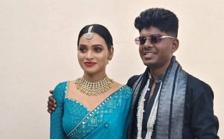 Rapper Vedan marries Navami Latha; Simple ceremony at home