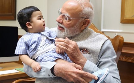 PM cradles little Omy from Kerala, melts hearts across social media