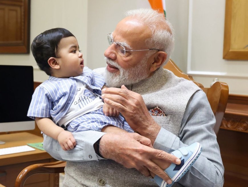PM cradles little Omy from Kerala, melts hearts across social media