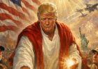 Trump posts AI image of himself as Jesus-like figure, drawing outrage