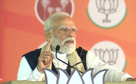 എല്‍ഡിഎഫിന് വിട നല്‍കാന്‍ കേരളം തയ്യാറാണെന്ന് പ്രധാനമന്ത്രി മോദി; കേരള വികസനത്തിന്റെ തുടക്കം തിരുവല്ലയിൽ നിന്ന്