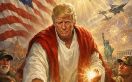 Trump posts AI image of himself as Jesus-like figure, drawing outrage