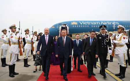 Vietnam’s new leader meets China’s Xi on his first overseas trip