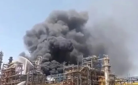 പ്രധാനമന്ത്രി നാളെ ഉദ്ഘാടനം ചെയ്യാനിരുന്ന റിഫൈനറിയില്‍ വന്‍തീപിടിത്തം