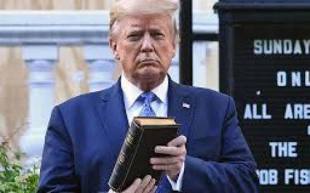 ‘Political stunt’: Critics slam Trump’s reading of a Bible passage one week after posting AI image of himself as Jesus