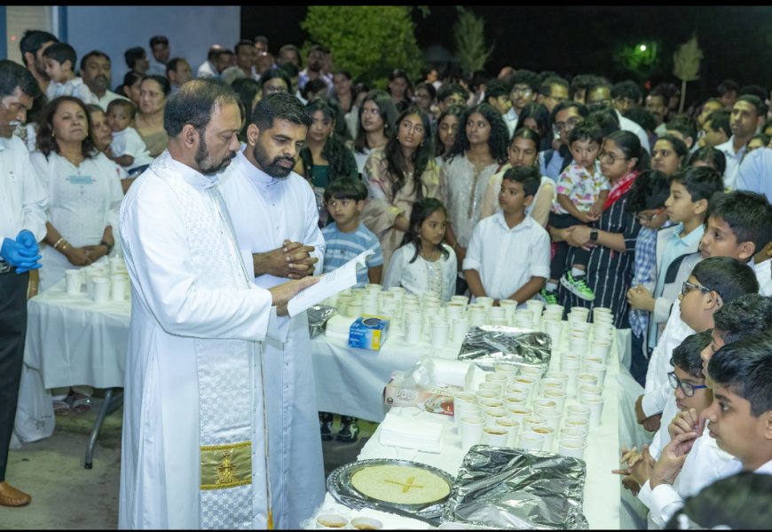 ക്രിസ്തു ദേവൻറെ അന്ത്യ അത്താഴത്തിന്റെ ഓർമ്മ പുതുക്കി സെന്റ്. തോമസ് സീറോ മലബാർ ദേവാലയത്തിൽ തിരുവത്താഴ ദിവ്യബലിയും കാൽകഴുകൾ ശുശ്രൂഷയും നടത്തി പെസഹ ആചരിച്ചു