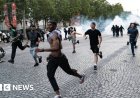 Hundreds arrested and dozens of police injured after Champions League riots in France