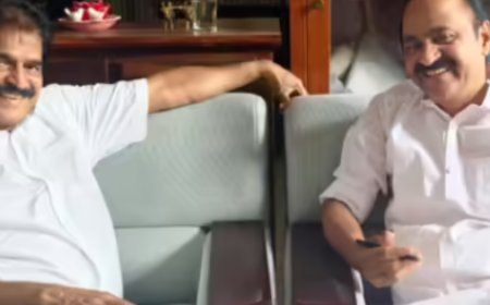 കെ സി വേണുഗോപാലിന്റെ വീട്ടില്‍ എത്തി വി ഡി സതീശന്‍