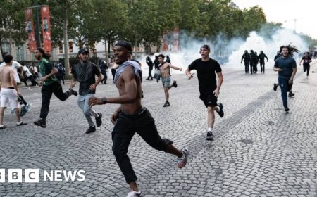 Hundreds arrested and dozens of police injured after Champions League riots in France
