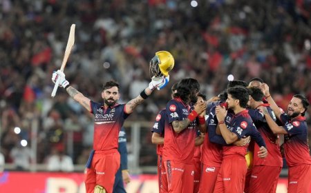 ഐപിഎല്‍ കിരീടം നിലനിര്‍ത്തി ആര്‍സിബി: ഗുജറാത്തിനെ തകര്‍ത്തത് അഞ്ച് വിക്കറ്റിന്