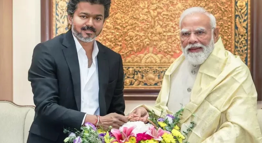 പ്രധാനമന്ത്രിയുമായി കൂടിക്കാഴ്ച നടത്തി മുഖ്യമന്ത്രി വിജയ്