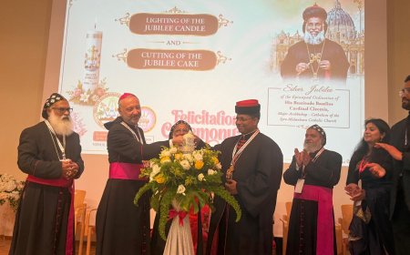 ബസേലിയോസ് കർദിനാൾ ക്ലിമീസ് കാതോലിക്കാ ബാവായുടെ മെത്രാഭിഷേക രജതജൂബിലി ആഘോഷങ്ങൾക്ക് വത്തിക്കാനിൽ പ്രൗഢ ഗംഭീര തുടക്കം 