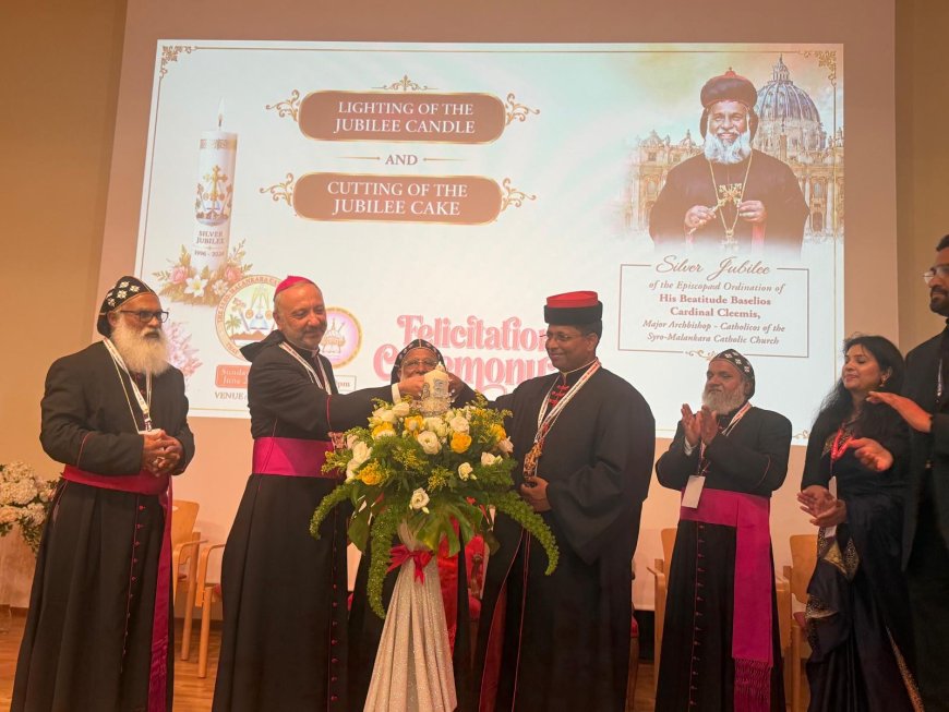 ബസേലിയോസ് കർദിനാൾ ക്ലിമീസ് കാതോലിക്കാ ബാവായുടെ മെത്രാഭിഷേക രജതജൂബിലി ആഘോഷങ്ങൾക്ക് വത്തിക്കാനിൽ പ്രൗഢ ഗംഭീര തുടക്കം 
