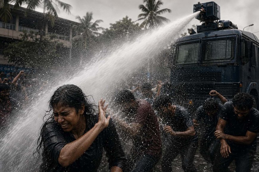 Assembly erupts over use of dirty water in protest