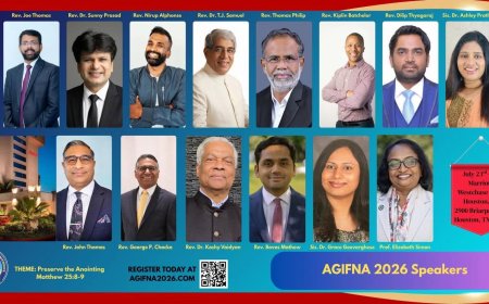 ഏജി കോൺഫറൻസ് (AGIFNA) ജൂലൈ 23 മുതൽ ഹൂസ്റ്റണിൽ