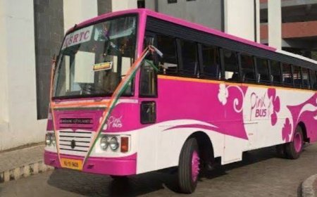 സ്ത്രീകൾക്ക്  സുരക്ഷിതമായ രാത്രികാല യാത്ര; പ്രിയദര്‍ശിനിക്ക് പിന്നാലെ  'പിങ്ക് ബസ്' നാളെ മുതല്‍ നിരത്തുകളില്‍