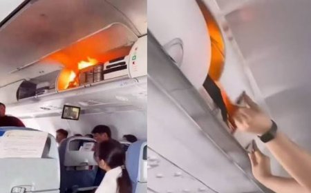 Mid-air scare: Power bank catches fire aboard China Eastern flight, raising safety concerns