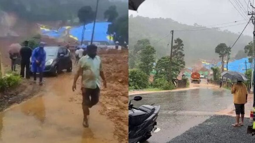 Major landslide hits Wayanad after heavy rains; over 30 feared trapped
