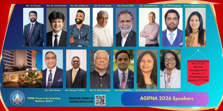 ഏജി കോൺഫറൻസ് (AGIFNA) ജൂലൈ 23 മുതൽ ഹൂസ്റ്റണിൽ