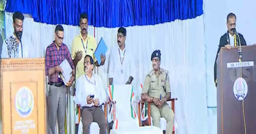 ബിജെപി കൗൺസിലർ സുഗതൻ ജയിലിൽ നിന്ന് സത്യപ്രതിജ്ഞ ചെയ്‌തു; കേരള ചരിത്രത്തിൽ  ആദ്യ സംഭവം