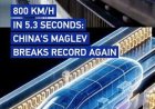 China's experimental bullet train sets world record, hits 800 kmph in just 5.3 seconds