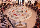 3,000 dhotis bloom into an Onam Pookkalam in Kochi