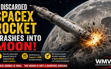Out-of-control SpaceX rocket crashes into Moon, leaving new crater