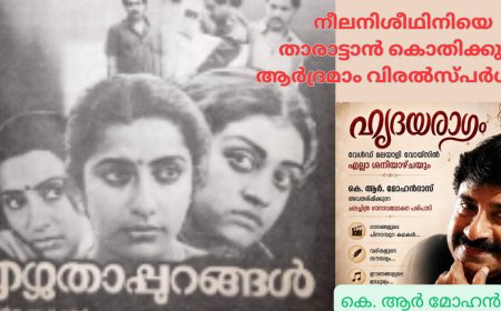 നീലനിശീഥിനിയെ താരാട്ടാൻ കൊതിക്കുന്ന  ആർദ്രമാം വിരൽസ്പർശം….. : കെ. ആര്‍ മോഹൻദാസ്