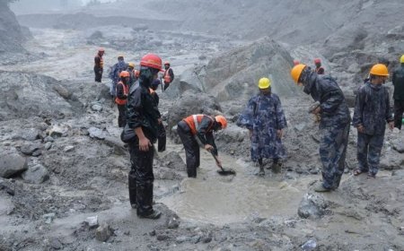 Controlled explosion at Nepali hydropower tunnel as rescuers look for 900 missing workers