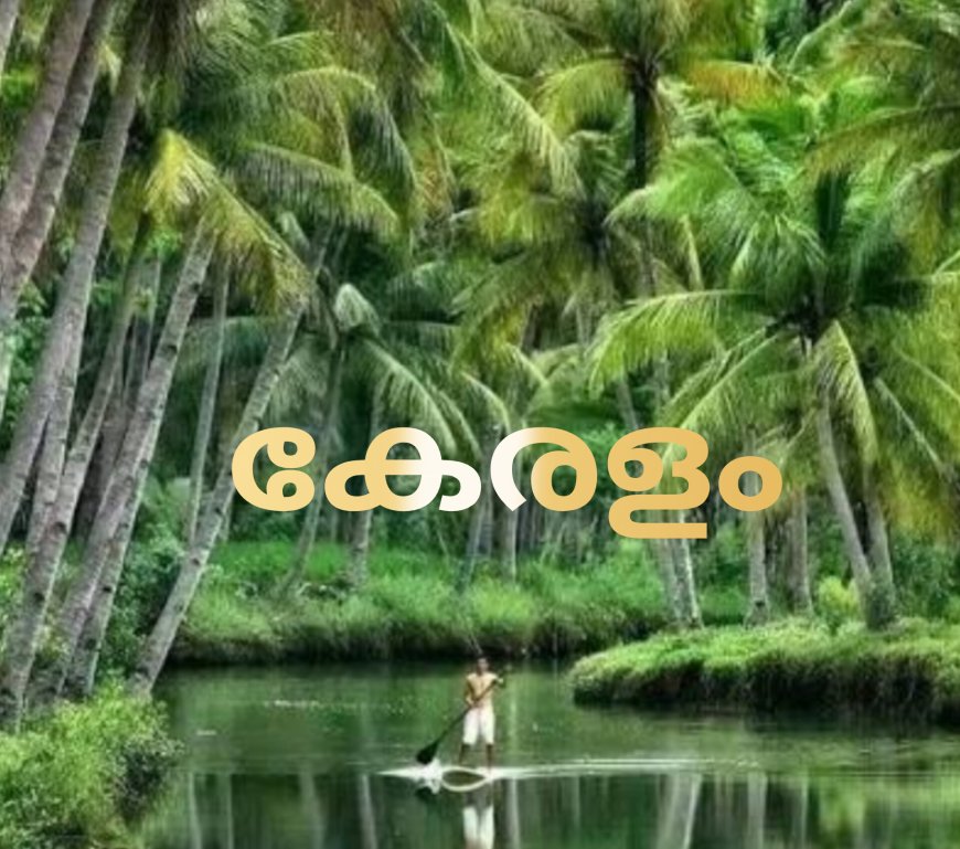 Kerala becomes Keralam. Kera means coconut tree and Alam means land or realm, meaning the land of coconut trees
