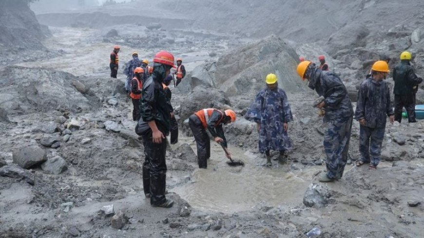 Controlled explosion at Nepali hydropower tunnel as rescuers look for 900 missing workers