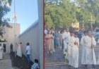 കൊളംബസ് സെന്റ് മേരീസ് മിഷനിൽ തിരുനാളിന് ഭക്തിനിർഭരമായ തുടക്കം; കൊടിയേറ്റ് കർമവും പ്രദക്ഷിണവും നടന്നു
