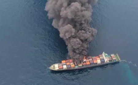 Twenty-five dead after fire on cargo ship in eastern China