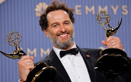 Widow's Bay and Beast in Me star Matthew Rhys makes Emmy Awards history with two lead acting role wins