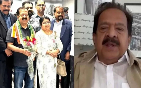 Chennithala says US tour was not at government expense; political controversy intensifies