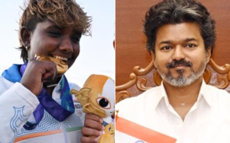 ഏഷ്യൻ ഗെയിംസിൽ സ്വർണ്ണത്തിളക്കം; കമാലിനിക്ക് 75 ലക്ഷം പാരിതോഷികം പ്രഖ്യാപിച്ച് വിജയ്