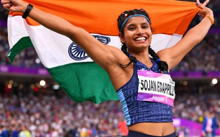 ഏഷ്യൻ ഗെയിംസിൽ മലയാളി താരം ആൻസി സോജന് വെള്ളി