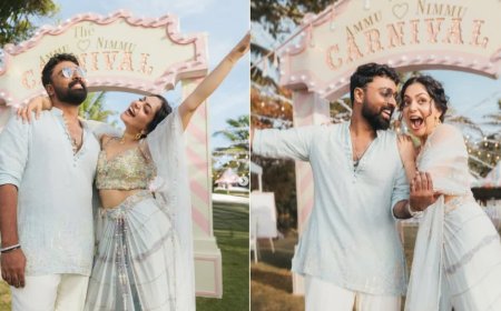 അഹാന കൃഷ്‌ണ- നിമിഷ് രവി പ്രീ-വെഡ്‌ഡിങ് ഇവന്‍റ്; ‘അമ്മു–നിമ്മു' കാർണിവലിന്റെ  ചിത്രങ്ങളും വിശേഷങ്ങളും പുറത്ത്