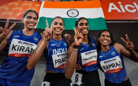 Indian women win 4x400 relay gold